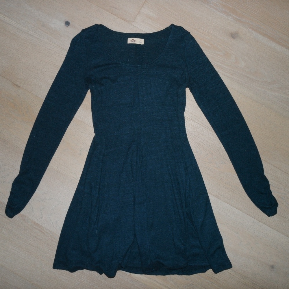 Long Sleeve Forest Green Dress | Hollister